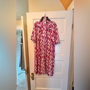 MSK - Fuscia and white floral dress